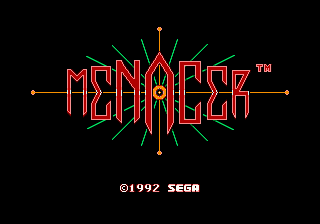 Menacer 6-Game Cartridge (USA, Europe) Title Screen